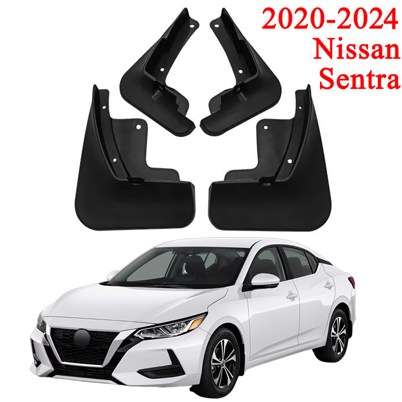 Mud Flaps for Nissan Sentra (2020-2024) - Splash Guards, No-Drilling Installation (Excludes Sentra SR Models)