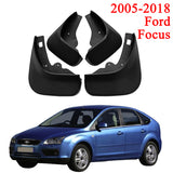 Mud Flaps for 2005-2018 Ford Focus Hatchback - Front & Rear Splash Protection (4-Piece Set)