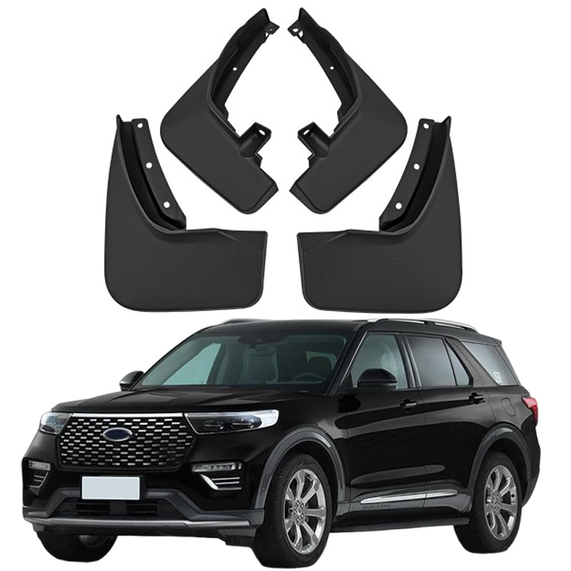 Mud Flaps Kit for Ford Explorer (2011-2025) - Front and Rear Mud Splash Guards, 4-Piece Set
