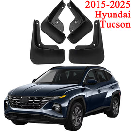 Mud Flaps for 2015-2025 Hyundai Tucson - Front and Rear Mud Splash Guards, 4-Piece Set