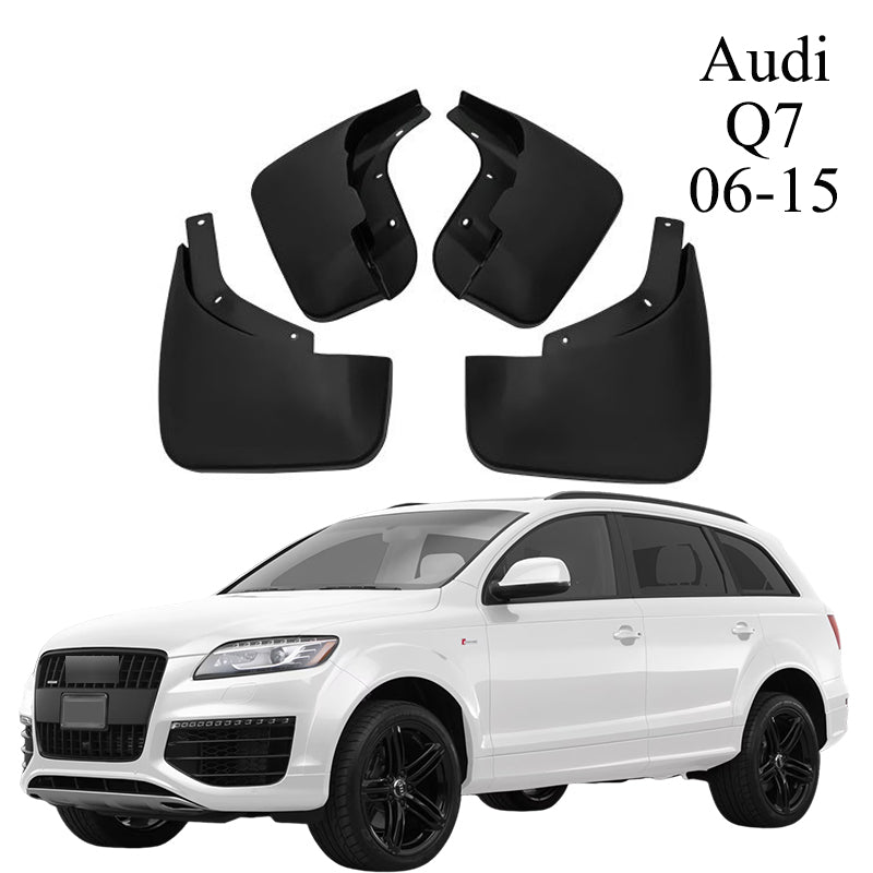 No-Drilling Mud Flaps for 2006-2019 Audi Q7 – Front & Rear Splash Guards (Set of 4)