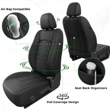 Load image into Gallery viewer, Jeep Wrangler JK JL Seat Covers 2007–2026 2 Door &amp; Unlimited Custom Fit Leather