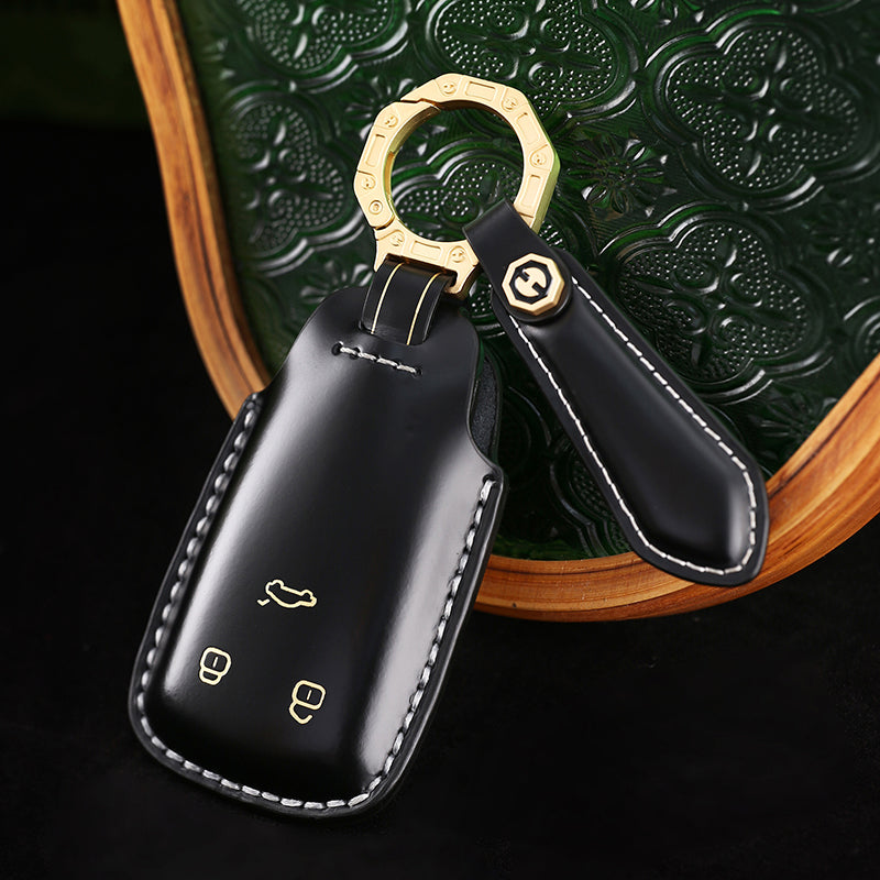 Handmade High-end Cowhide Key Protection Cover, Suitable for Audi A8, A4L, and A6L