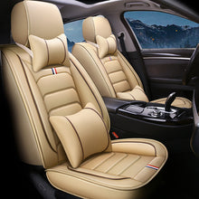 Load image into Gallery viewer, 5-Piece Car Seat Covers, Full Set Universal Waterproof Leather Auto Seat Protectors for SUV, Sedan, Pickup