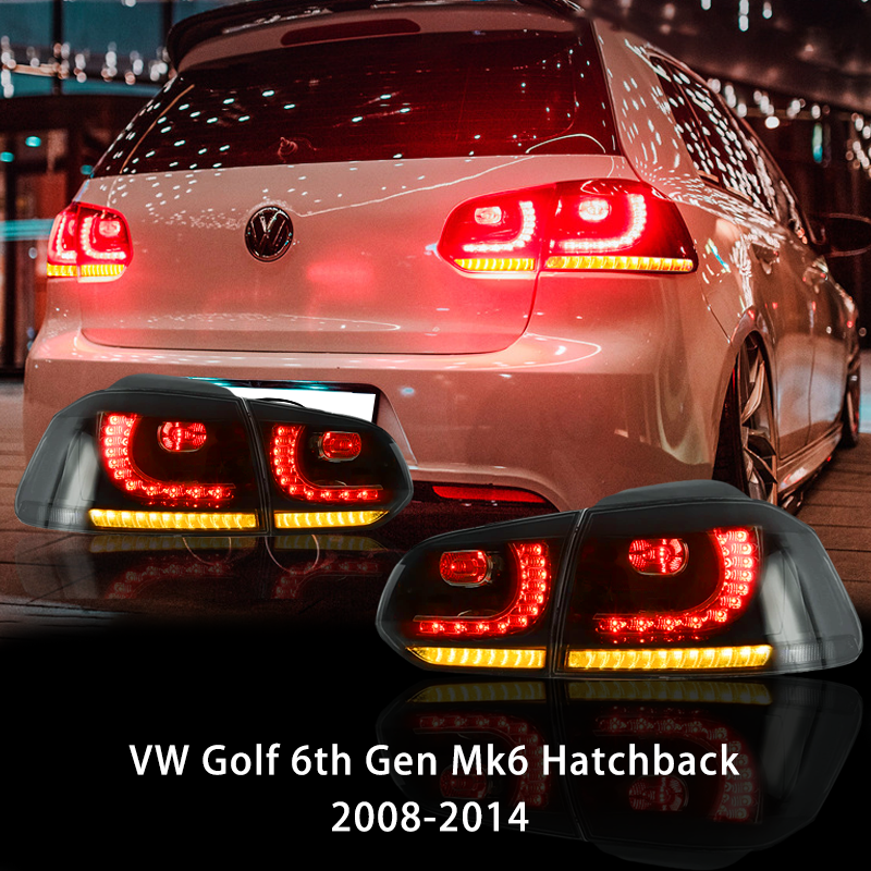 Suitable for VW Golf 6th Gen Mk6 2008-2014 LED Tail Light Assembly