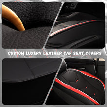 Load image into Gallery viewer, Full Set Car Seat Covers, Universal Leather Waterproof 5-Seat Protector – Front &amp; Back Coverage for Most Sedans, SUVs &amp; Trucks