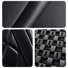Load image into Gallery viewer, AmanCarport Universal Car Seat Covers 5-Piece Full Set – Premium Faux Leather &amp; Ice Silk, Waterproof &amp; Airbag Compatible