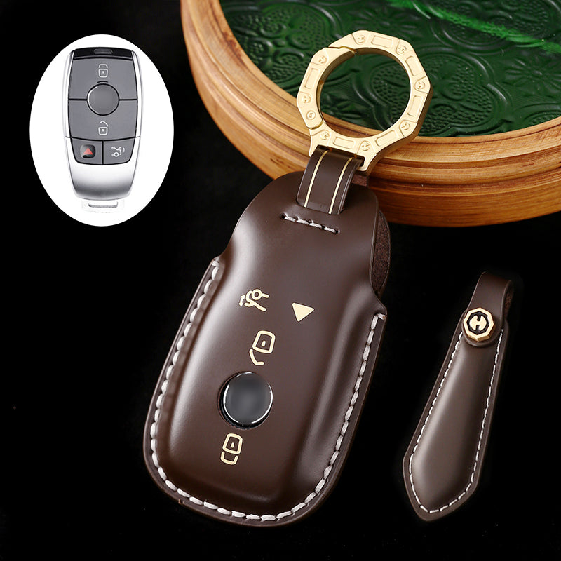 Genuine Leather Key Bag for Mercedes-Benz Maybach S450, E300L