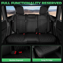 Load image into Gallery viewer, Jeep Wrangler JK JL Seat Covers 2007–2026 2 Door &amp; Unlimited Custom Fit Leather