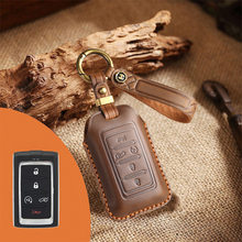 Load image into Gallery viewer, Genuine Leather Key Fob Cover for Jeep