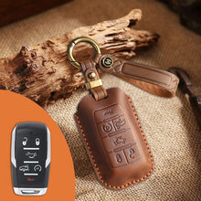 Load image into Gallery viewer, Genuine Leather Key Fob Cover for Dodge Ram 1500 2500 3500 4500 5500