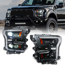 Load image into Gallery viewer, For Ford F-150 LED Dual Beam Projector Headlights 2015–2020 Sequential Turn Signal Plug and Play