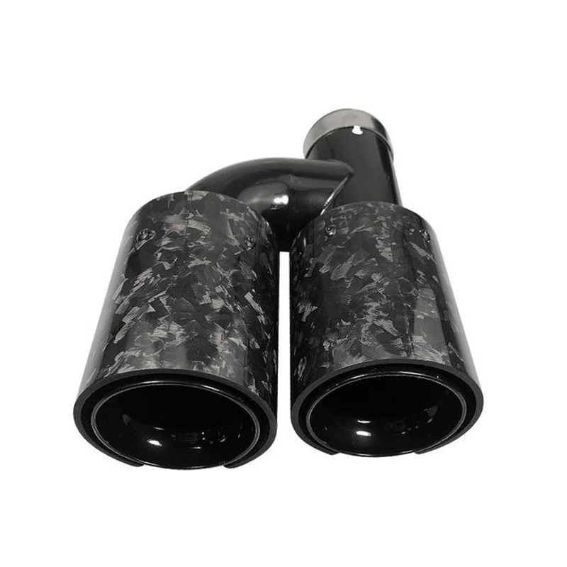 Suitable for BMW M Dual Exhaust Pipe Satin Carbon Fiber Tail Throat