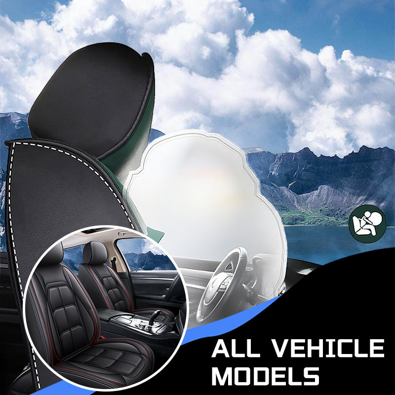 5-Seater Car Seat Covers, Universal Fit for Most Cars, SUVs & Trucks – Airbag Compatible Synthetic Leather Protectors