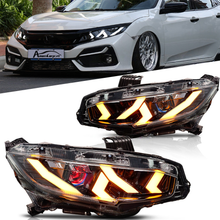Load image into Gallery viewer, Demon Eye LED Headlights for 2016-2021 Honda Civic 10th Gen Projector Front Lamp Assembly (Pair)