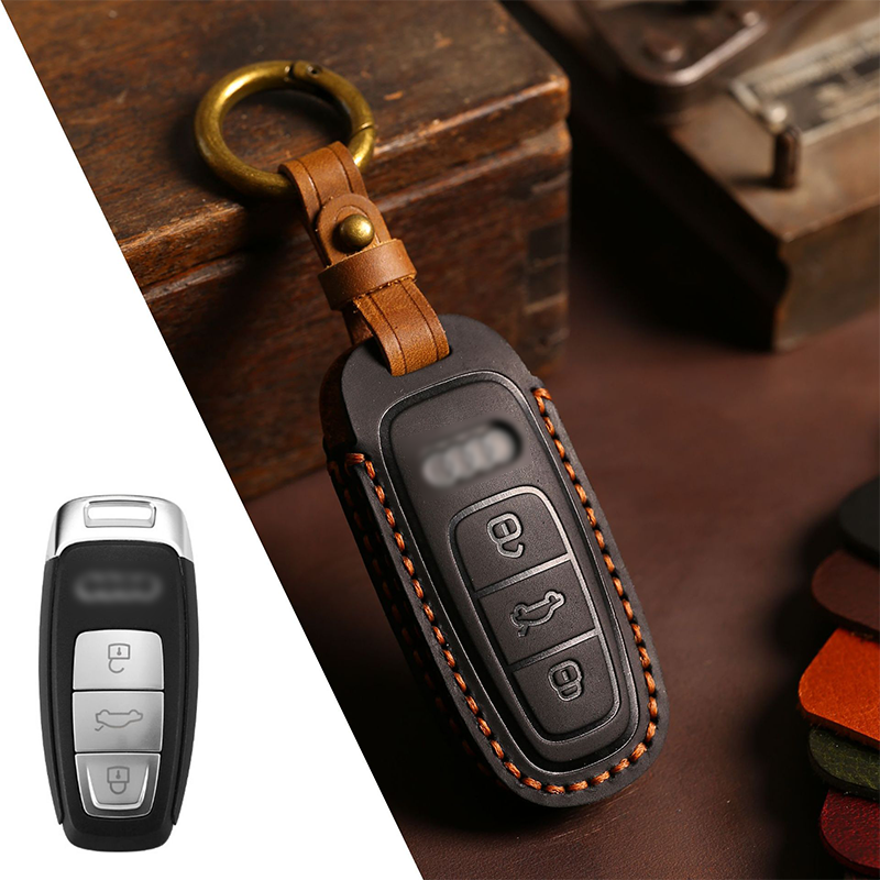 Suitable For New Audi High Quality Leather Key Cover A4L/Q5L/Q7/A4/A5/A6