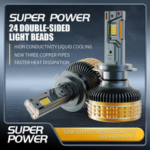 Load image into Gallery viewer, Ultra-Bright LED Headlight Bulbs, H11/H4/9005 (HB3)/9006 (HB4) Compatible, 320W 128600 LM 6000K (2-Pack)