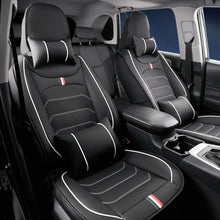 Load image into Gallery viewer, Universal Faux Leather Car Seat Covers 5-Piece Set – Waterproof, Easy Install, Fit SUV, Sedan &amp; Truck