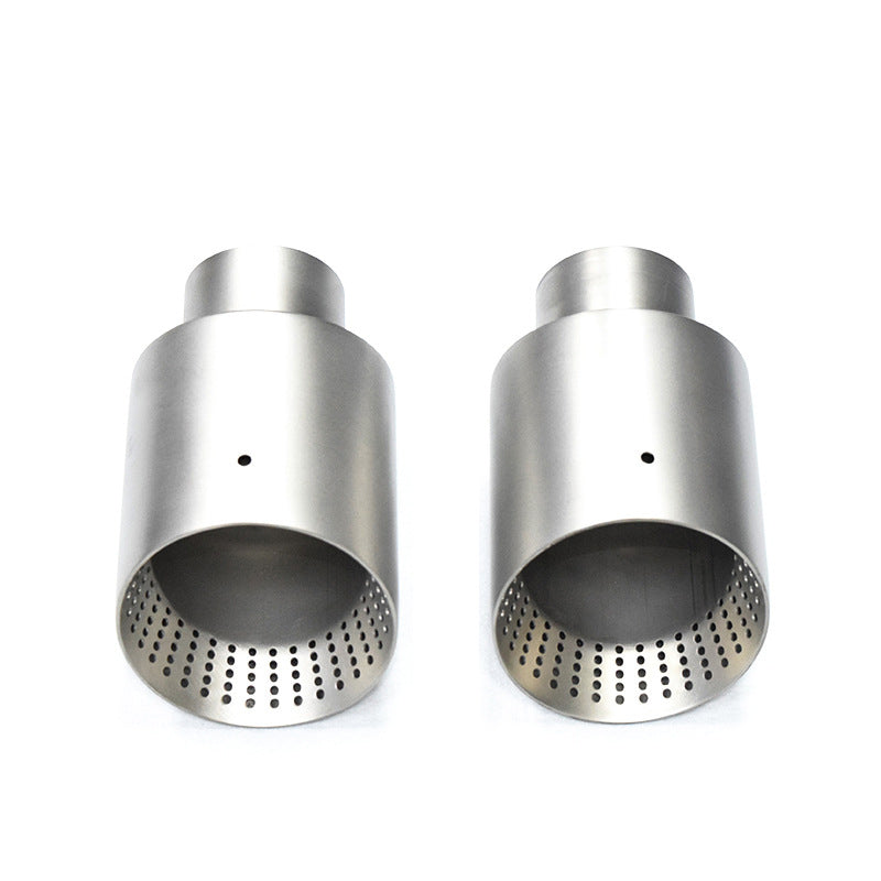 4 Inch Stainless Steel Exhaust Tip Matte Silver or Black Honeycomb Design Universal Bolt-On