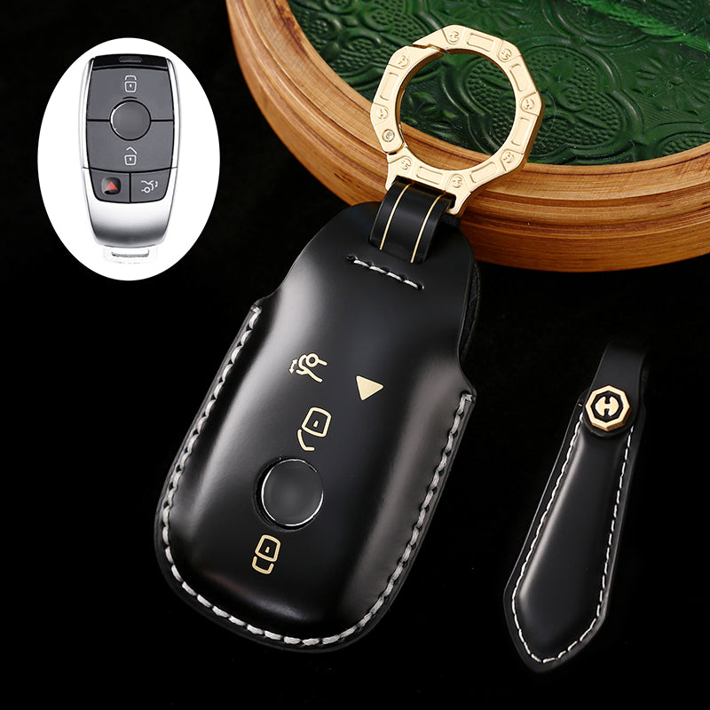 Genuine Leather Key Bag for Mercedes-Benz Maybach S450, E300L