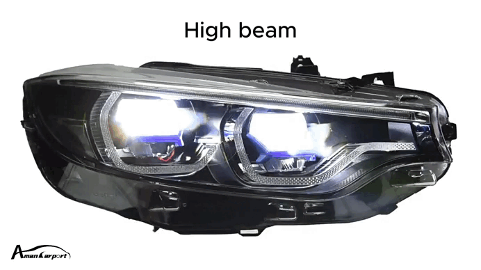 GTS Style Laser Lens LED Headlights for BMW 4-Series 2013-2020 F32/ F36/ F82/ M3/ M4