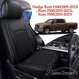 For Dodge Ram Car Seat Covers Full Set Compatible with Ram 1500(2009-2024), Ram 2500(2010-2024), Ram 3500(2010-2024)