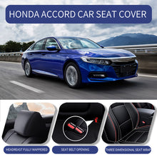 Load image into Gallery viewer, Custom Leather Car Seat Cover Full Set For Honda Accord(2014-2025)