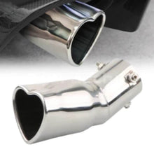 Load image into Gallery viewer, 2.5-inch imported stainless steel exhaust pipe universal heart-shaped car exhaust tailpipe