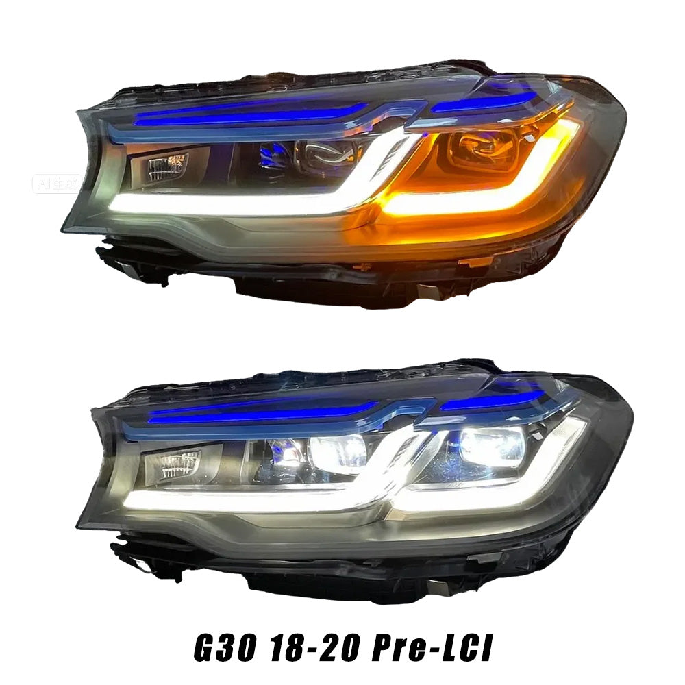 Laser Style LED Headlights for BMW G30 5 Series 2018-2023 LCI/Pre-LCI