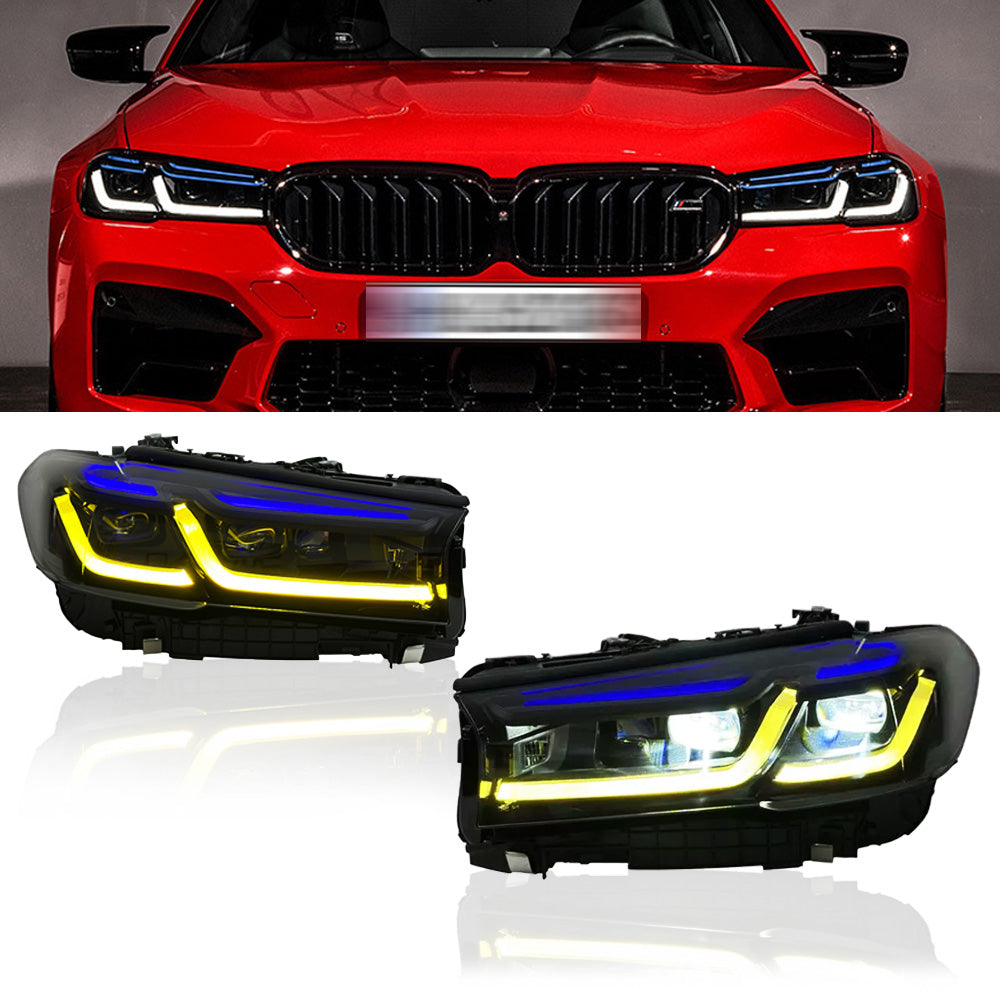 Laser Style LED Headlights for BMW G30 5 Series 2018-2023 LCI/Pre-LCI