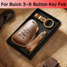 Load image into Gallery viewer, Genuine Leather Key Fob Cover for Buick (3-6 Button)