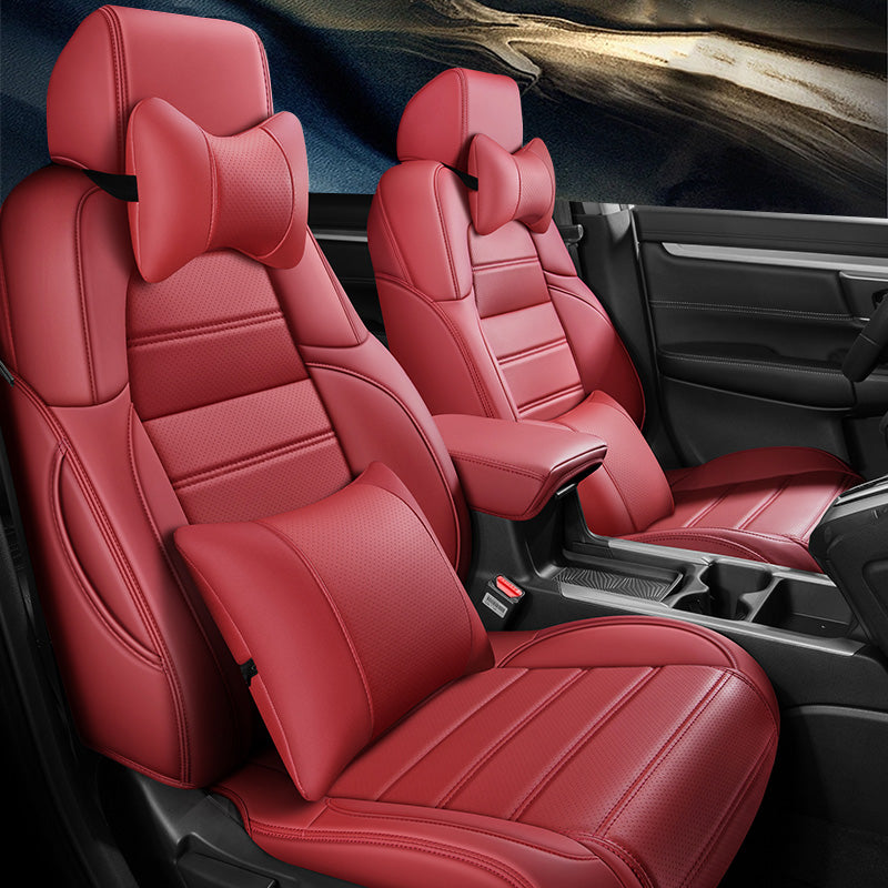 Custom Fit Leather Seat Covers for Honda CR-V (2012–2026) – Full Set, Waterproof & Child Seat Compatible