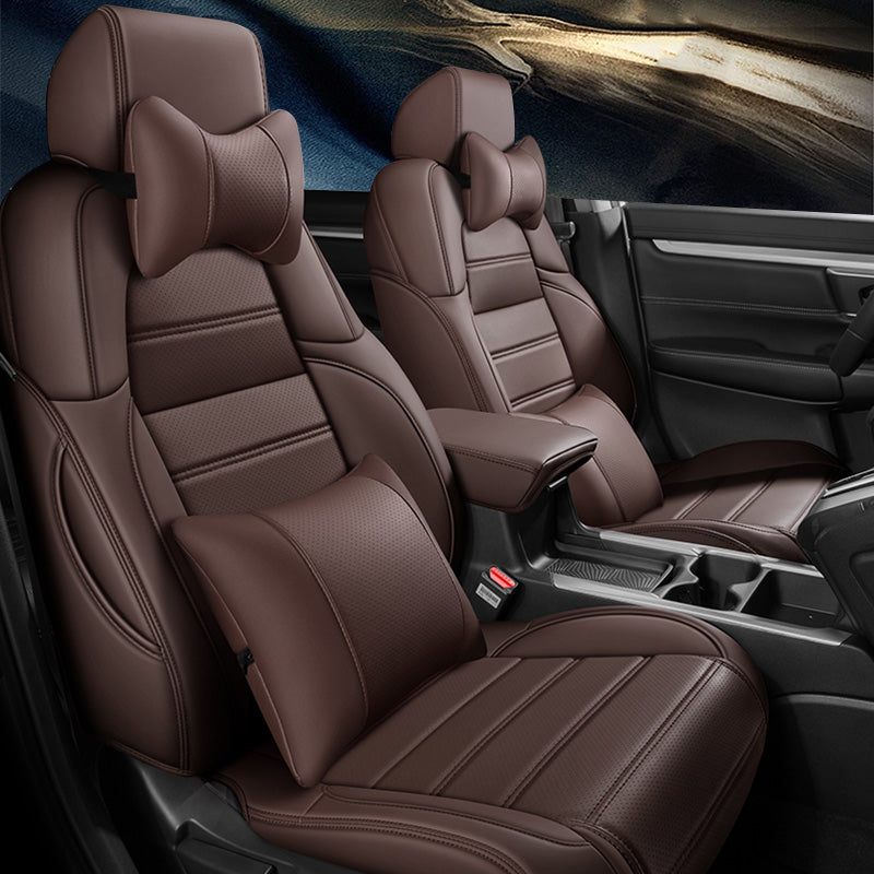 Custom Fit Leather Seat Covers for Honda CR-V (2012–2026) – Full Set, Waterproof & Child Seat Compatible