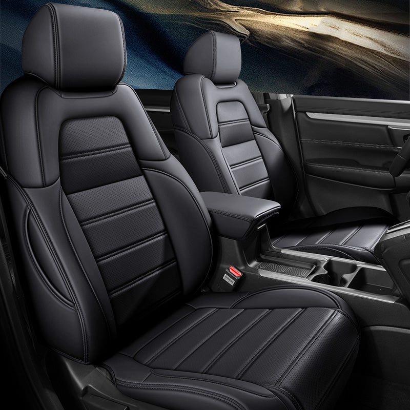 Custom Fit Leather Seat Covers for Honda CR-V (2012–2026) – Full Set, Waterproof & Child Seat Compatible