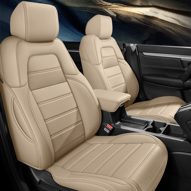 Custom Fit Leather Seat Covers for Honda CR-V (2012–2026) – Full Set, Waterproof & Child Seat Compatible