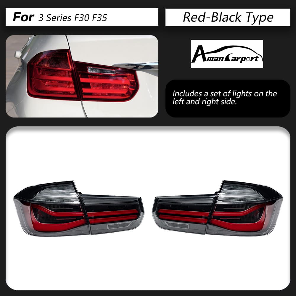 LED Tail Lights for BMW 3 Series F30 2013–2018 with Sequential Turn Signals