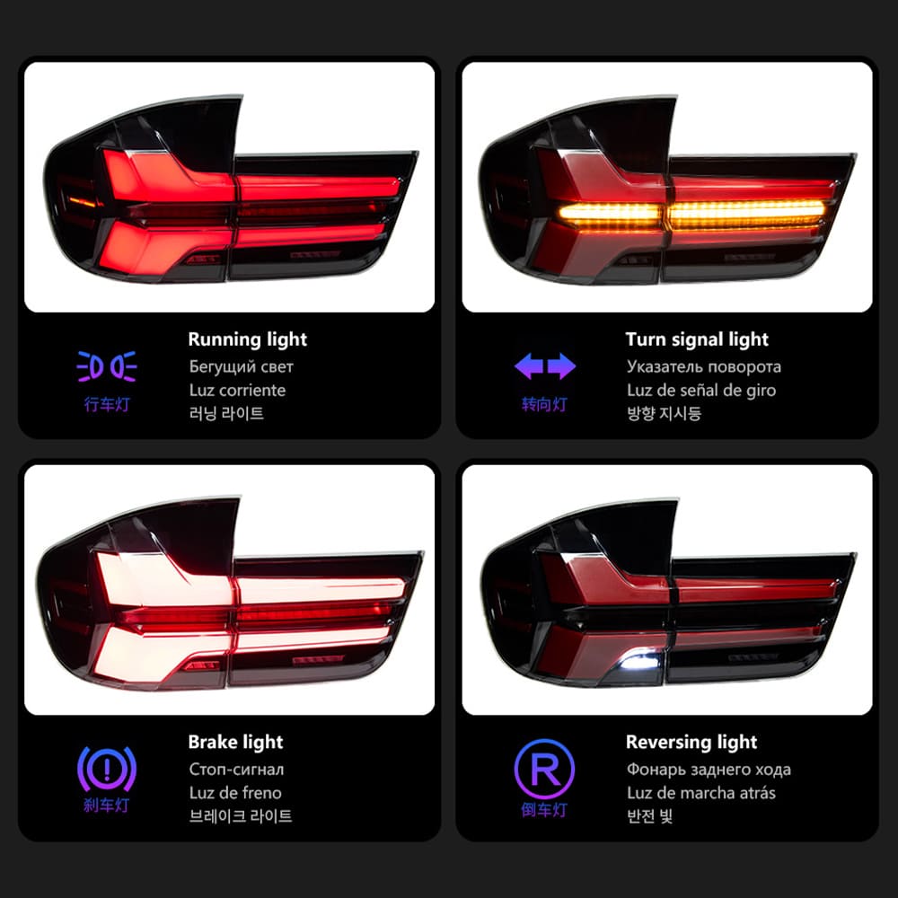 BMW X5 E70 Tail Lights with Sequential Turn Signals (2007-2013)