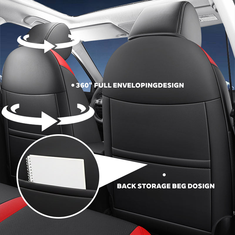 Luxury Leather Car Seat Cover Full Set For Honda Civic (2022-2025)