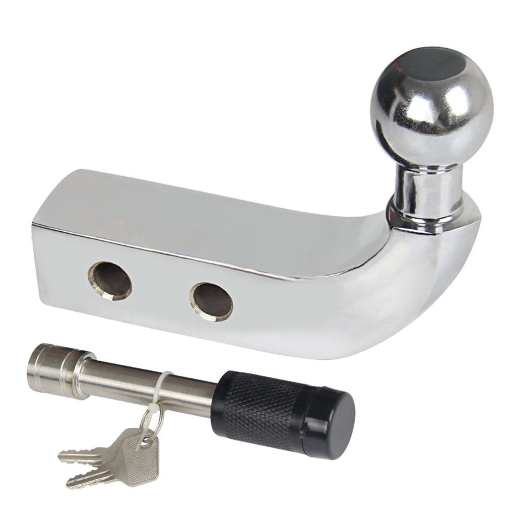 2-Inch Ball Trailer Hitch Receiver, Car Modified Trailer Hook Trailer Rear Bumper Trailer Lock