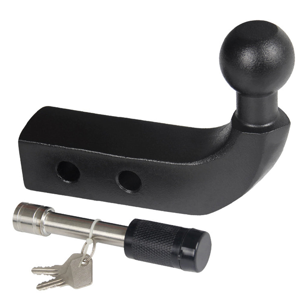 2-Inch Ball Trailer Hitch Receiver, Car Modified Trailer Hook Trailer Rear Bumper Trailer Lock