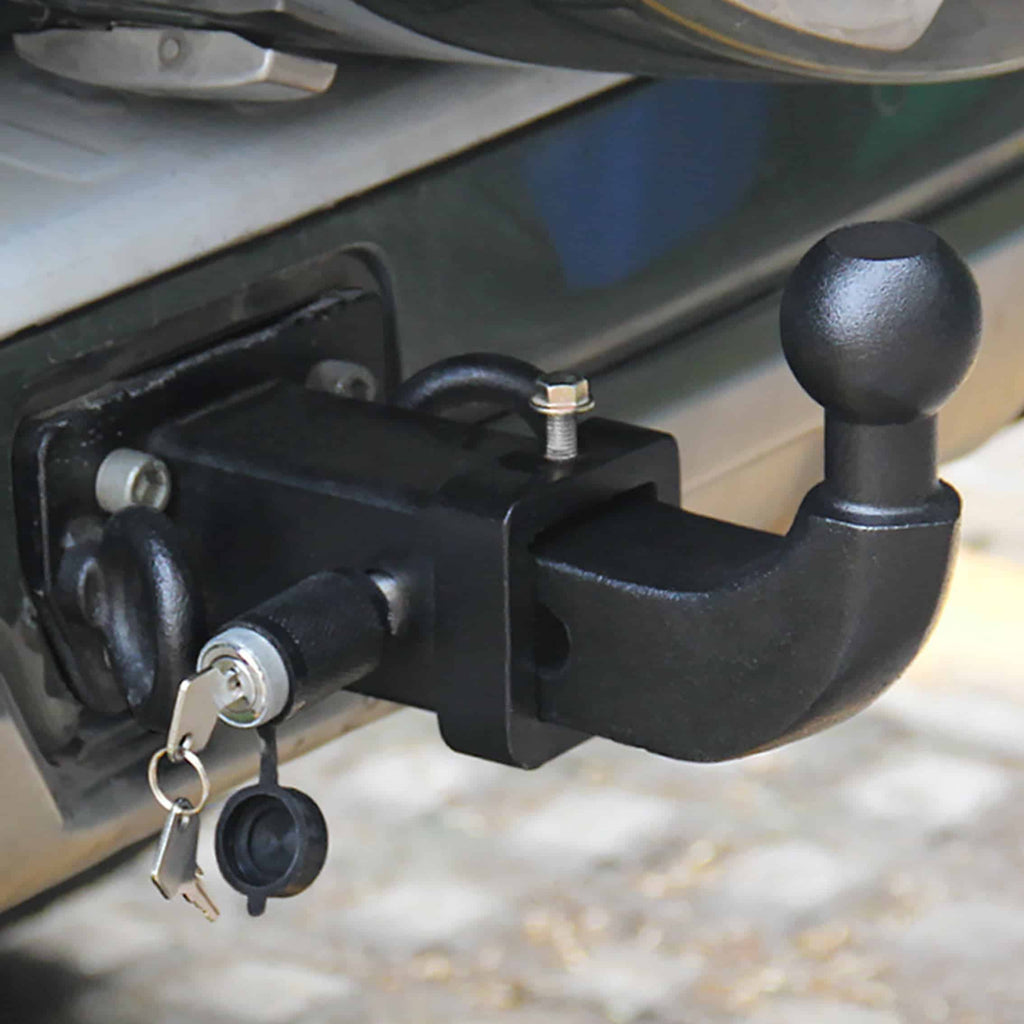 2-Inch Ball Trailer Hitch Receiver, Car Modified Trailer Hook Trailer Rear Bumper Trailer Lock