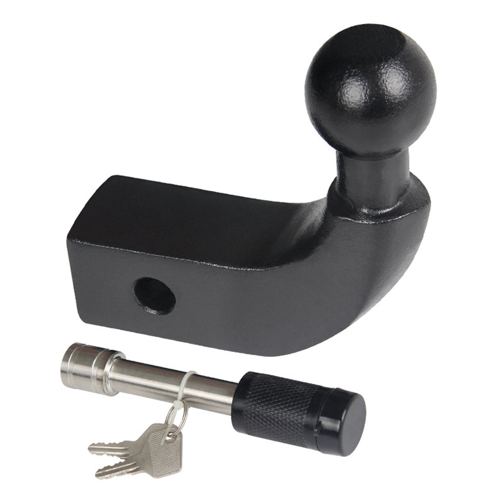 2-Inch Ball Trailer Hitch Receiver, Car Modified Trailer Hook Trailer Rear Bumper Trailer Lock