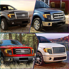 Load image into Gallery viewer, For Ford F-150 LED Projector Headlights 2009–2014 Sequential Turn Signal Plug and Play Front Lamp Assembly