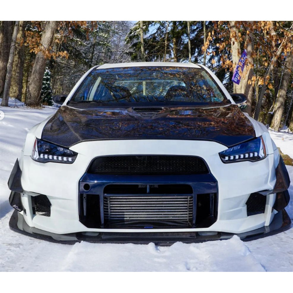 Mitsubishi Lancer EVO X 2008–2024 LED Headlights Assembly, RGB DRL, Sequential Turn Signals, Plug & Play