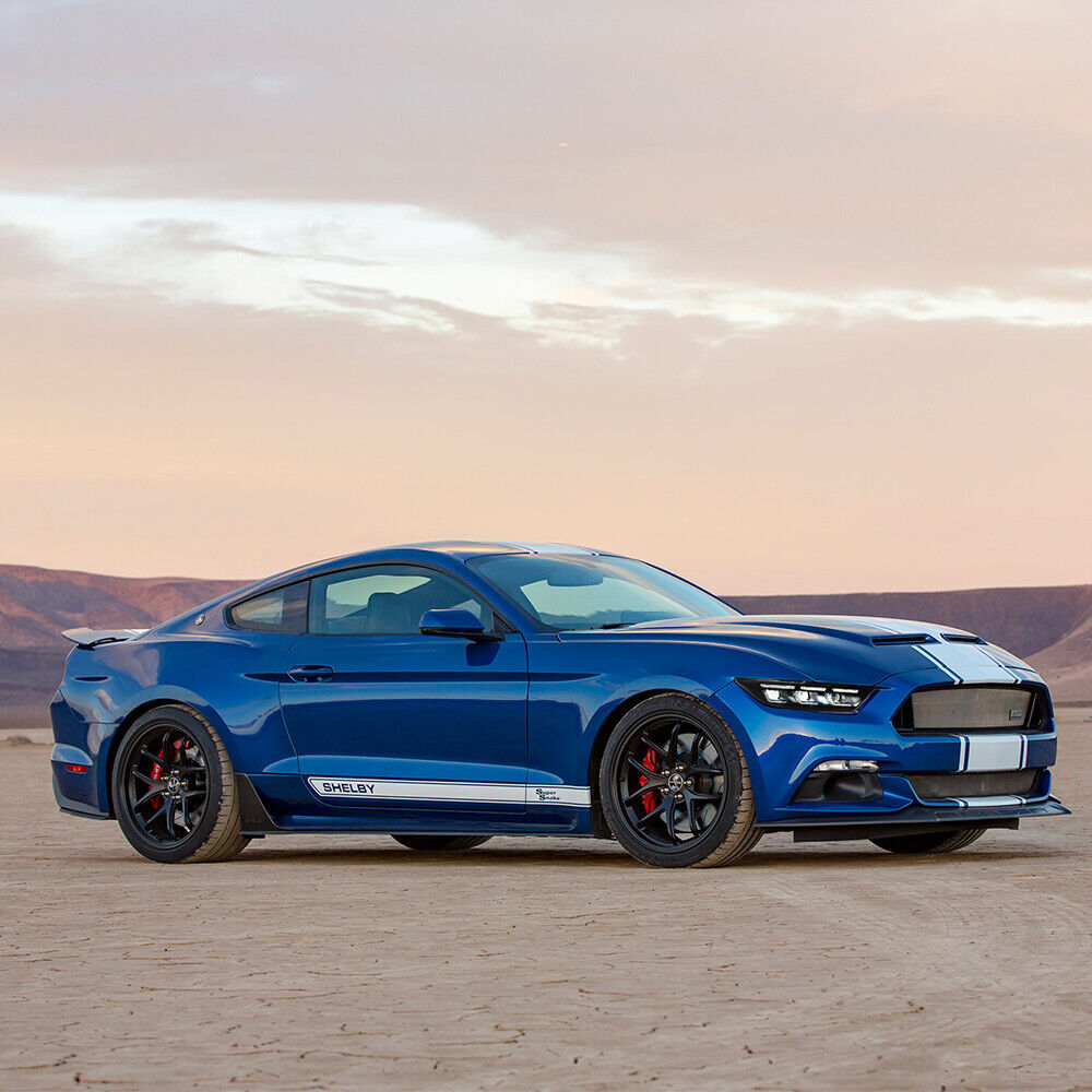 For 2015–2017 Ford Mustang LED Headlights – S650 Style Triple Beam Projector Lamps with DRL
