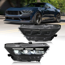 Load image into Gallery viewer, For 2015–2017 Ford Mustang LED Headlights – S650 Style Triple Beam Projector Lamps with DRL