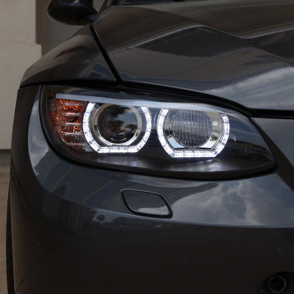 LED DTM Halo Headlights for BMW E92/E93 3 Series 2007–2010 328i 330i 335i M3 Coupe