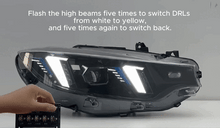 Load image into Gallery viewer, LED Headlights for BMW 4 Series F32 F82 F36 (2013-2020) – Snake Eyes Style, Projector Lens with Yellow DRL