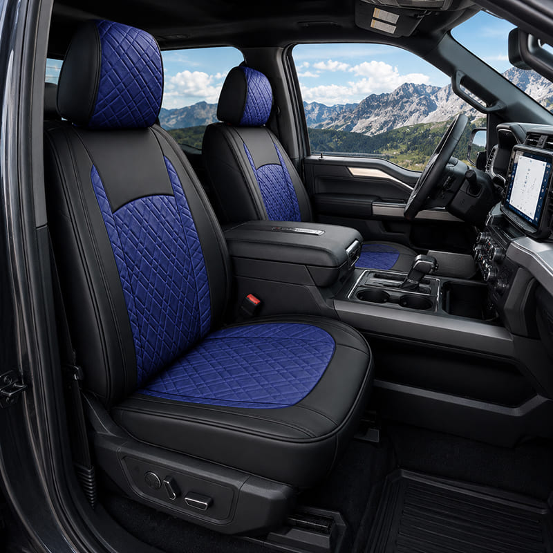 Custom For Ford F150 Car Seat Covers Full Set Compatible (2015-2026)