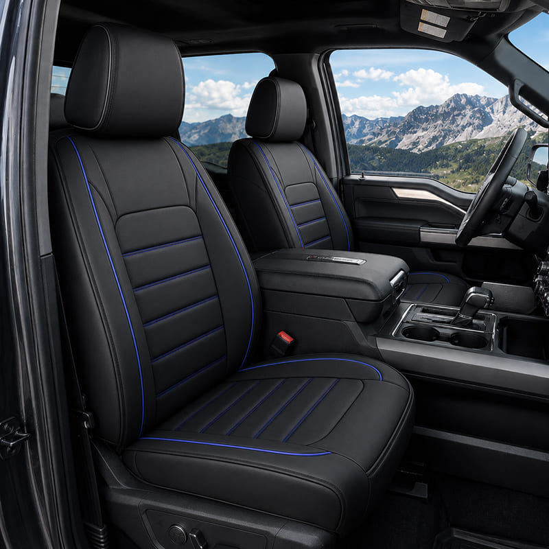 Custom For Ford F150 Car Seat Covers Full Set Compatible (2015-2026)